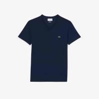 Lacoste T-shirt coton Pima léger col V thumbnail 5
