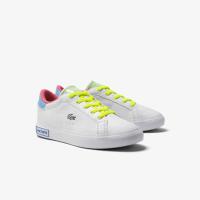 Sneakers Powercourt enfant Lacoste en synthétique, détail coloré thumbnail 4