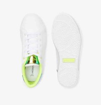 Sneakers Powercourt enfant Lacoste synthétique, détail au talon thumbnail 5