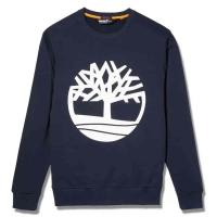 Timberland Sweat-shirt à col rond Kennebec River pour homme en bleu foncé thumbnail 2
