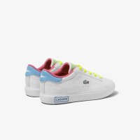 Sneakers Powercourt enfant Lacoste en synthétique, détail coloré thumbnail 3