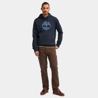 Timberland Sweat à capuche à logo arbre Kennebec River pour homme en bleu foncé thumbnail 4