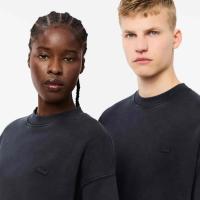 Lacoste Sweatshirt loose fit molleton effet délavé thumbnail 3