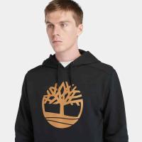 Timberland Sweat à capuche à logo arbre Kennebec River pour homme en noir thumbnail 3