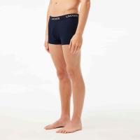 Lacoste Lot de 3 boxers courts casual marine avec ceinture contrastée thumbnail 4