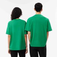 Lacoste T-shirt loose fit coton épais avec badge thumbnail 4