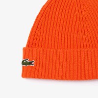 Lacoste Bonnet en laine peignée côtelée thumbnail 3
