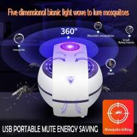 Lampe anti-moustique Globe inhalé USB ALH2449593W, photocatalyseur, bureau à domicile anti-moustique d'intérieur tueur de moustique physique thumbnail 3