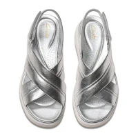Clarks - Tuscan Cross Silver Leather thumbnail 5