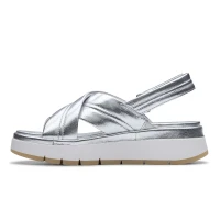 Clarks - Tuscan Cross Silver Leather thumbnail 4