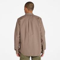 Timberland Long Sleeve Stretch Poplin Shirt CHOCOLATE CHIP thumbnail 4