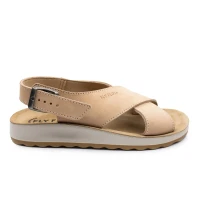 Fly Flot - Leather Woman Sandal Beige thumbnail 2
