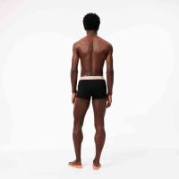 Lacoste Lot de 3 boxers courts casual marine avec ceinture contrastée thumbnail 4