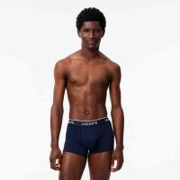 Lacoste Lot de 3 boxers courts casual marine avec ceinture contrastée thumbnail 2