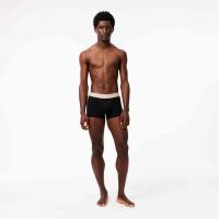 Lacoste Lot de 3 boxers courts casual marine avec ceinture contrastée thumbnail 2