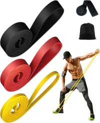sport-bande-elastique-musculation-3-niveaux-de-resistance-kwotry-ancre-porte-facile-a-transporter-fitness-pour-entrainement-pilates-physio-stretch-yoga-jaune-rouge-noir-birkhadem-alger-algeria