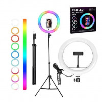 accessoires-electronique-mj-30-rgb-led-soft-ring-light-with-stand-selfie-bab-ezzouar-alger-algerie