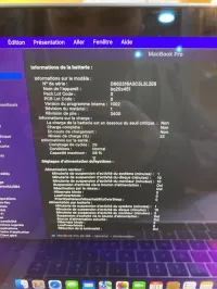 Macbook pro 2022 TB M2 8g 256ssd cycle 28 libire  