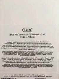 iPad Pro 12.9 inch, 128GB; cellulaire & wifi 
