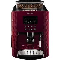 Machine à café automatique broyeur avec buse vapeur EA815570 rouge 15 bar krups