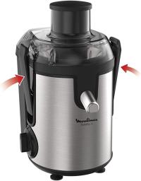 MOULINEX CENTRIFUGEUSE FRUTELIA METAL 2 vitesses Capacité 950ml Inox JU420D10 - 400W thumbnail 5