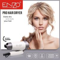 Sèche cheveux pliable 1800W ENZO Professional  EN607 IDEAL POUR LES VOYAGE OR OU GRIS