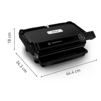  tefal Optigrill Elite XL, Panineuse Grill intelligent, 16 programmes- 8 personnes, GC760812-2200w