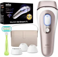 Braun Épilateur À Lumière Pulsée Intelligent Skin iexpert 4 Têtes Visage Et Corps PL7387