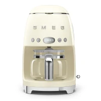 Machine à Café Filtre SMEG DCF02CREU,12 Tasses, 2 Niveaux d'Intensité,1050 W CREAM 