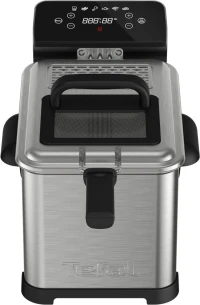 Friteuse huile TEFAL Semi-professionnelle 5 programmes-4L-2400w  Inox noir FR507D10
