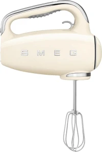 Smeg Batteur Électrique BEIGE , 9 Niveaux de Vitesse, Fonction Turbo, 250W - HMF01CREU