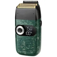 Kemei Rasoir Electrique Rechargeable - 2 Lames / 3 Vitesses - Lcd - Km 2027 - Vert