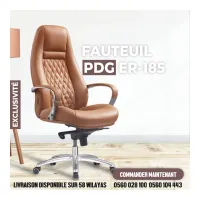 FAUTEUIL OPÉRATEUR - MODERNE - PDG - CUIR SYNTHETIQUE - ER-185
