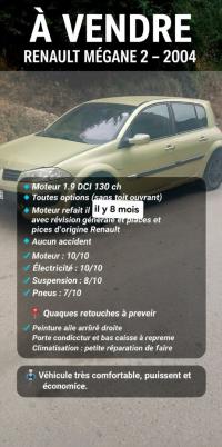 سيارات-renault-megane-2-2004-بوغني-تيزي-وزو-الجزائر