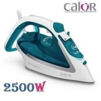 Calor Fer à Repasser Vapeur EASYGLISS Plus-2500W- FV5718 -Blanc-vert