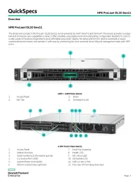 SERVEUR HP Proliant DL20 Gen11 (Rackable 1U) Intel Xeon E 2414