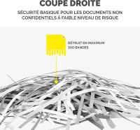 Fellowes Destructeur de Documents Powershred P-25S  11L, Sécurité P1, Noir thumbnail 4