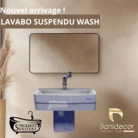 LAVABO CARRE CERAMIQUE SANIDECOR