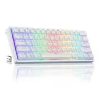 Keyboard MAGMA FIORA 60% CRYSTAL F61CT RED SWITCH 3 BLUETOOTH 2.4G WIRELESS RGB LIGHT EFFECT
