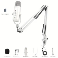 Microphone Haomuren Professional Studio White