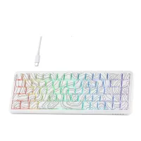 AJAZZ AK680 MAX Type-C wired 8K White Topo Graphique Mechanical Keyboard With Magnetic Switch