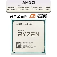 Amd Ryzen 5 5500 6-Cores 12-Threads 3.6Ghz 16Mo Cache  tray 