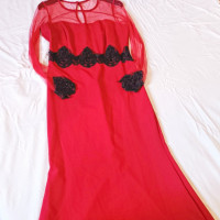 dresses-robe-soiree-rouge-tendance-pour-ete-bab-el-oued-alger-algeria