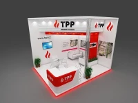 Stand publicitaire pour l'exposition de foire 