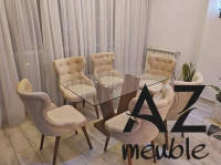 Table salle a manger en verre 