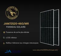 Panneau solaire monocristallin demi-cellule 460W MBB de JA Solar