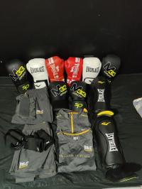 رداء-مهني-kickboxingmmamuaithai-gants-gloves-proteges-tibia-everlast-اولاد-صابر-سطيف-الجزائر