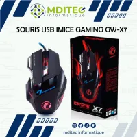 SOURIS USB IMICE GAMING 3200DBI GW-X7 RECHARGABLE