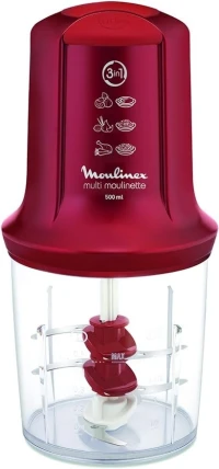 MOULINEX Mini Hachoir Électrique Multi Moulinette 3en1 AT714G32