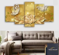 لوحة زخرفية عصرية من الزجاج مناظر طبيعية Cadre Décoratif Moderne En Verre 5 Pies Tableau la natur